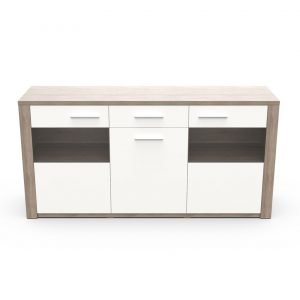 Aparador Paris - Branco Carvalho Natura