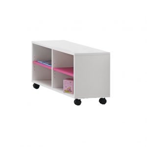 Base TV Play - Branco Rosa