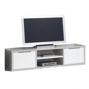Base TV Viena - Branco Cinza