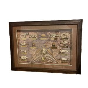 Quadro Mapa Nós de Corda