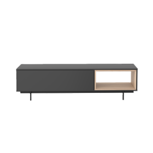 Base TV Malmo - Dark Grey/ Carvalho